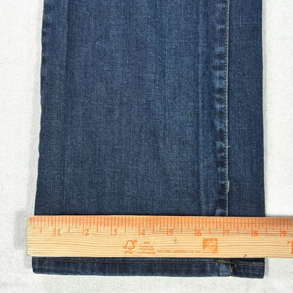 Disney Parks Women Dark Wash Mickey Mouse Embroidered Bootcut Jeans Blue Size 6